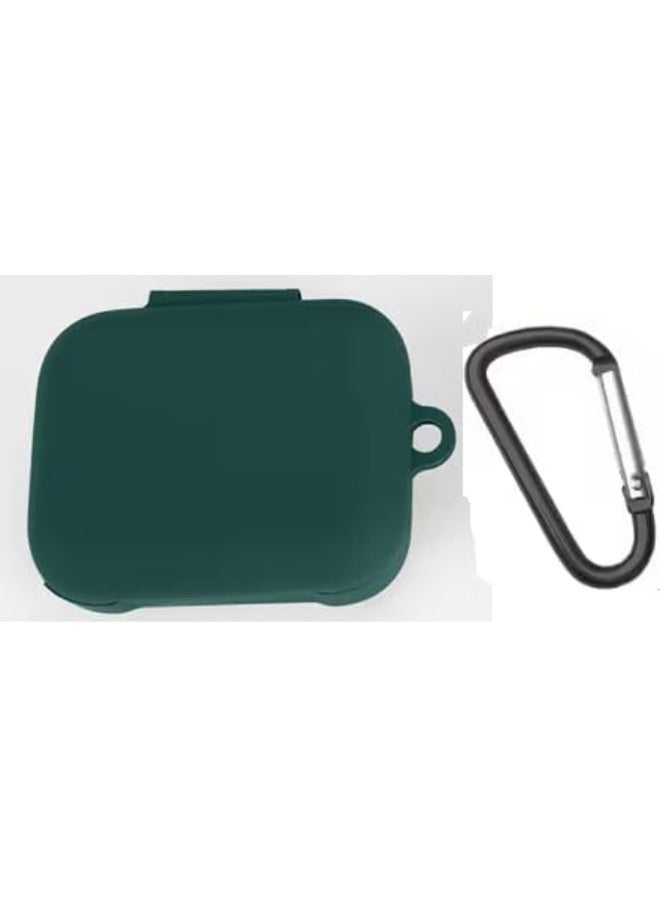 جراب متوافق مع جهاز Inker Soundcore P41i، غطاء واقٍ من السيليكون مقاوم للصدمات مع حلقة تعليق وإضاءة شفافة (خضراء) - Image 1